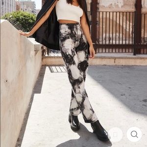 Black & White Tie Dye Jeans